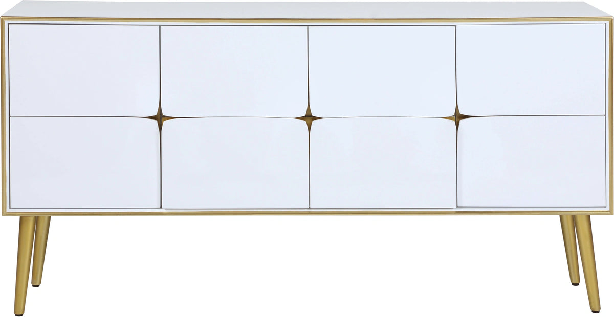 Pop White / Gold Sideboard/Buffet