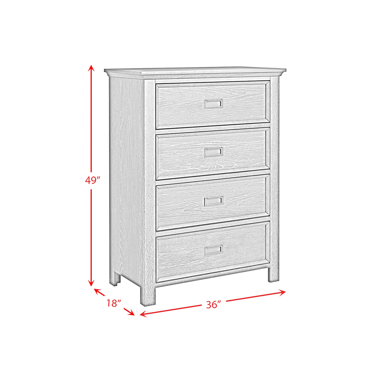 Hampton Kids 4-Drawer Chest