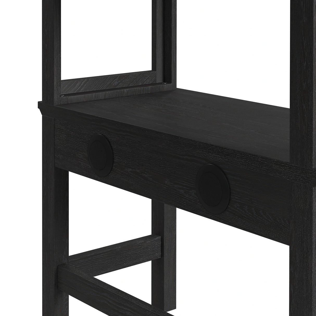 Hampton Kids Loft with Ladder and Desk with Speaker Bedroom Set