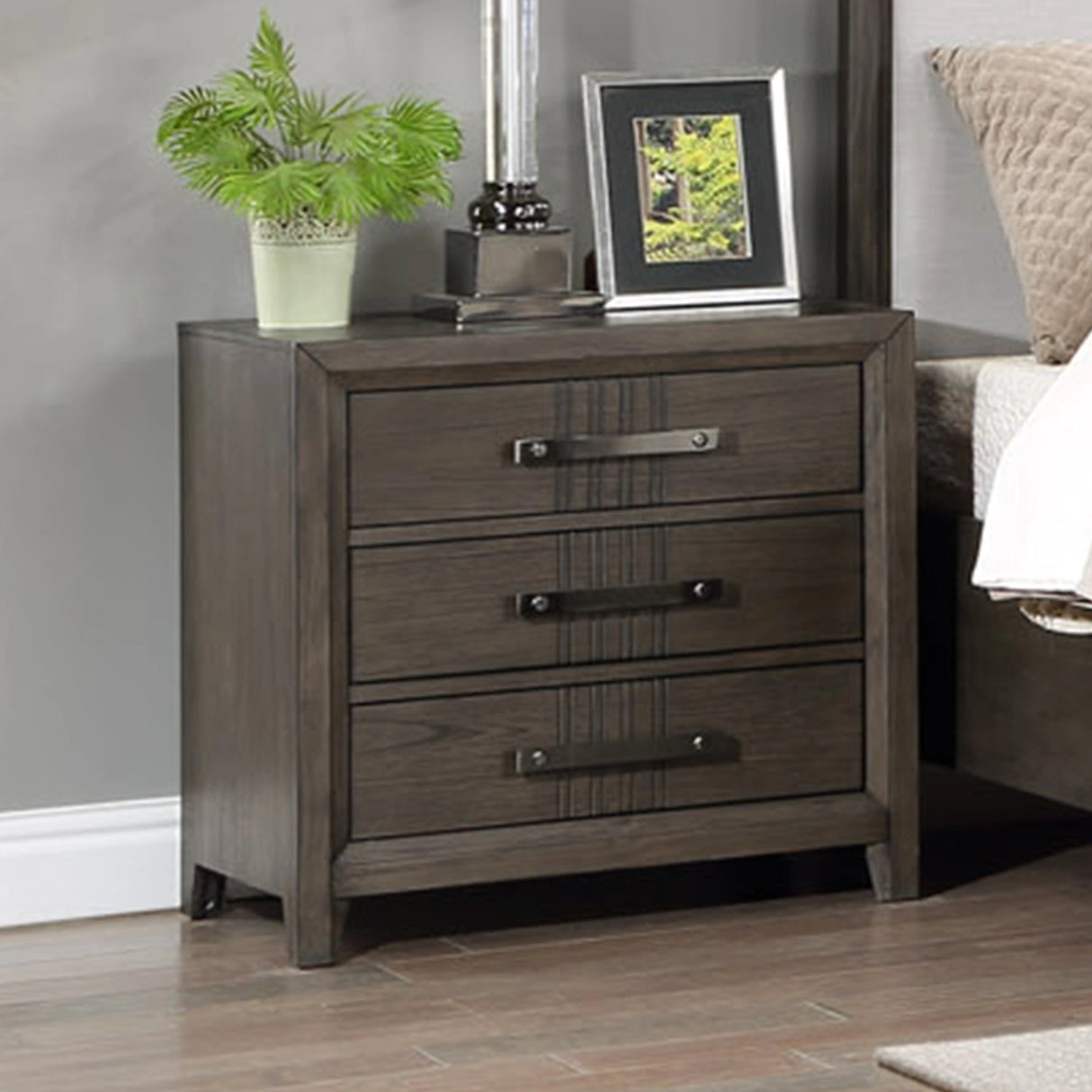 Landon Nightstand-Walnut