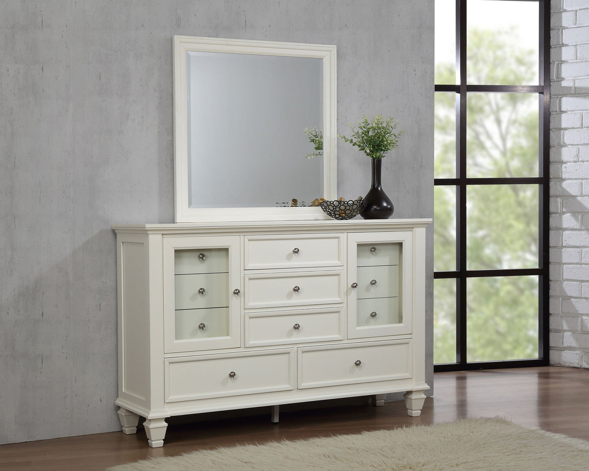Sandy Beach Dresser with Mirror - galleria furniture outlet