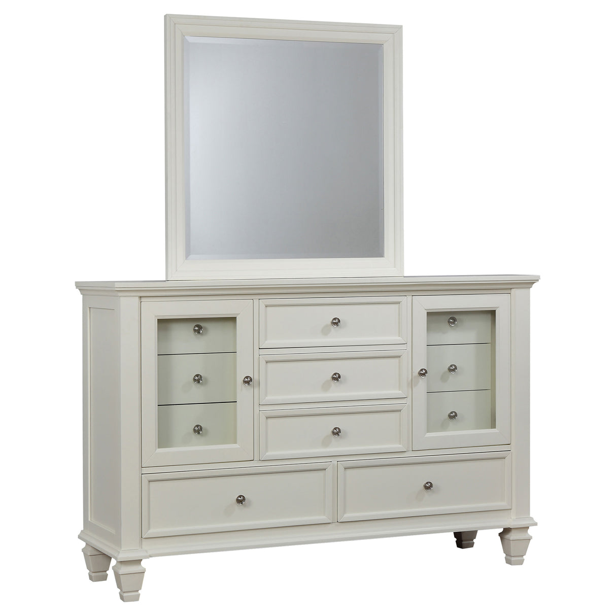 Sandy Beach Dresser with Mirror - galleria furniture outlet