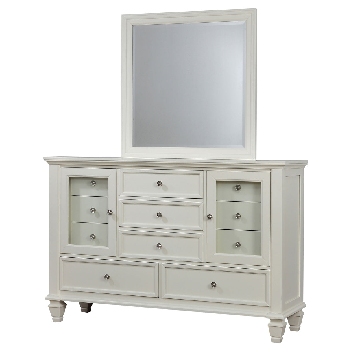 Sandy Beach Dresser with Mirror - galleria furniture outlet