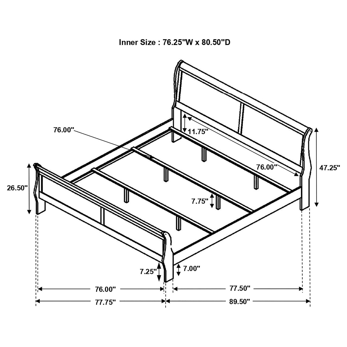 Louis Philippe Bedroom Set - galleria furniture outlet