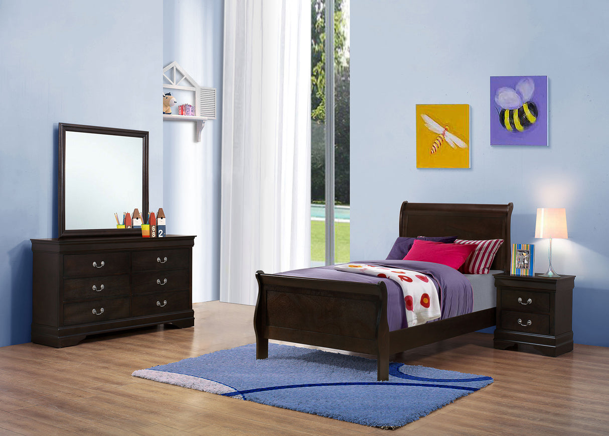 Louis Philippe Bedroom Set - galleria furniture outlet