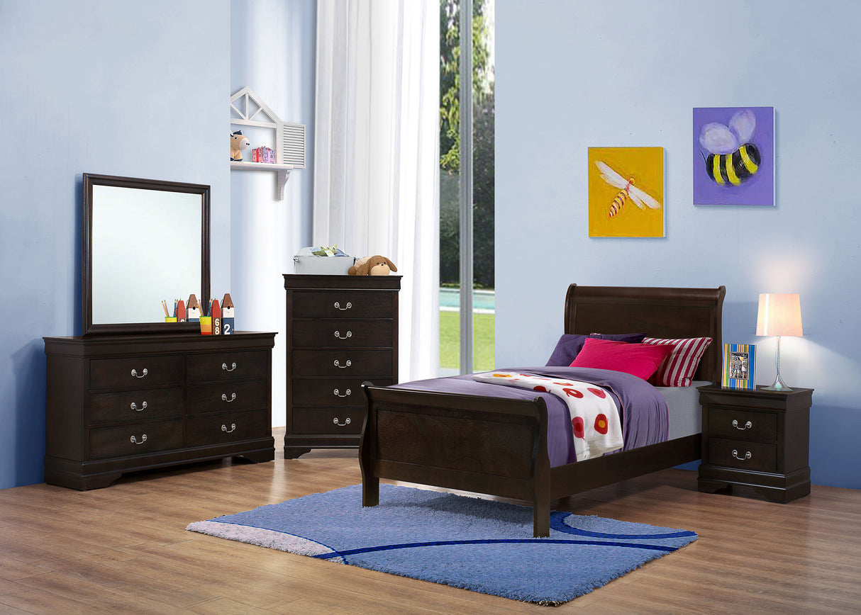 Louis Philippe Bedroom Set - galleria furniture outlet