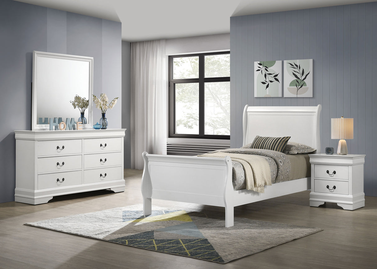 Louis Philippe Bedroom Set - galleria furniture outlet