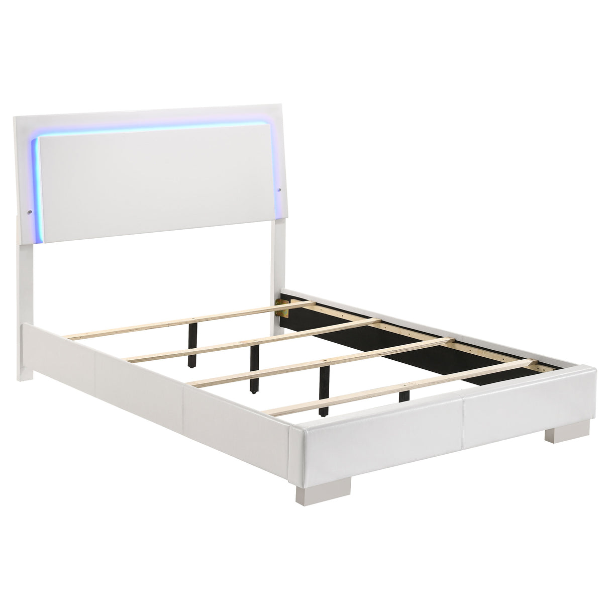 Felicity Panel Bed with LED Lighting - galleria furniture outlet