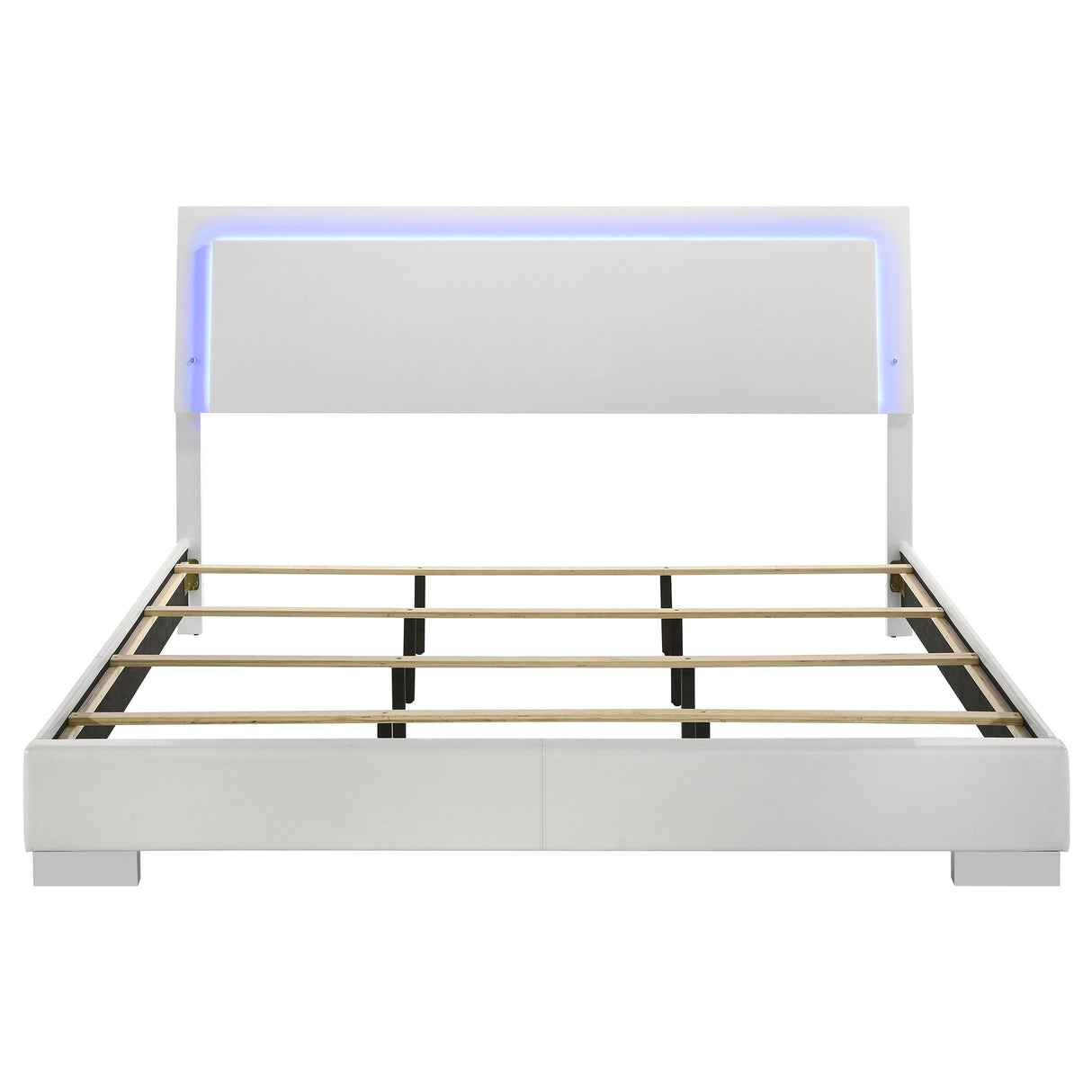 Felicity Panel Bed with LED Lighting - galleria furniture outlet