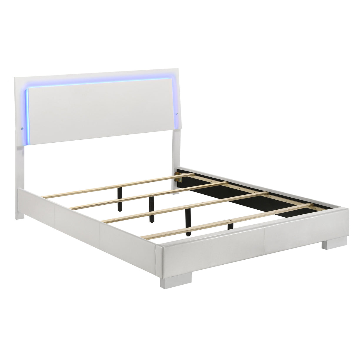 Felicity Panel Bed with LED Lighting - galleria furniture outlet