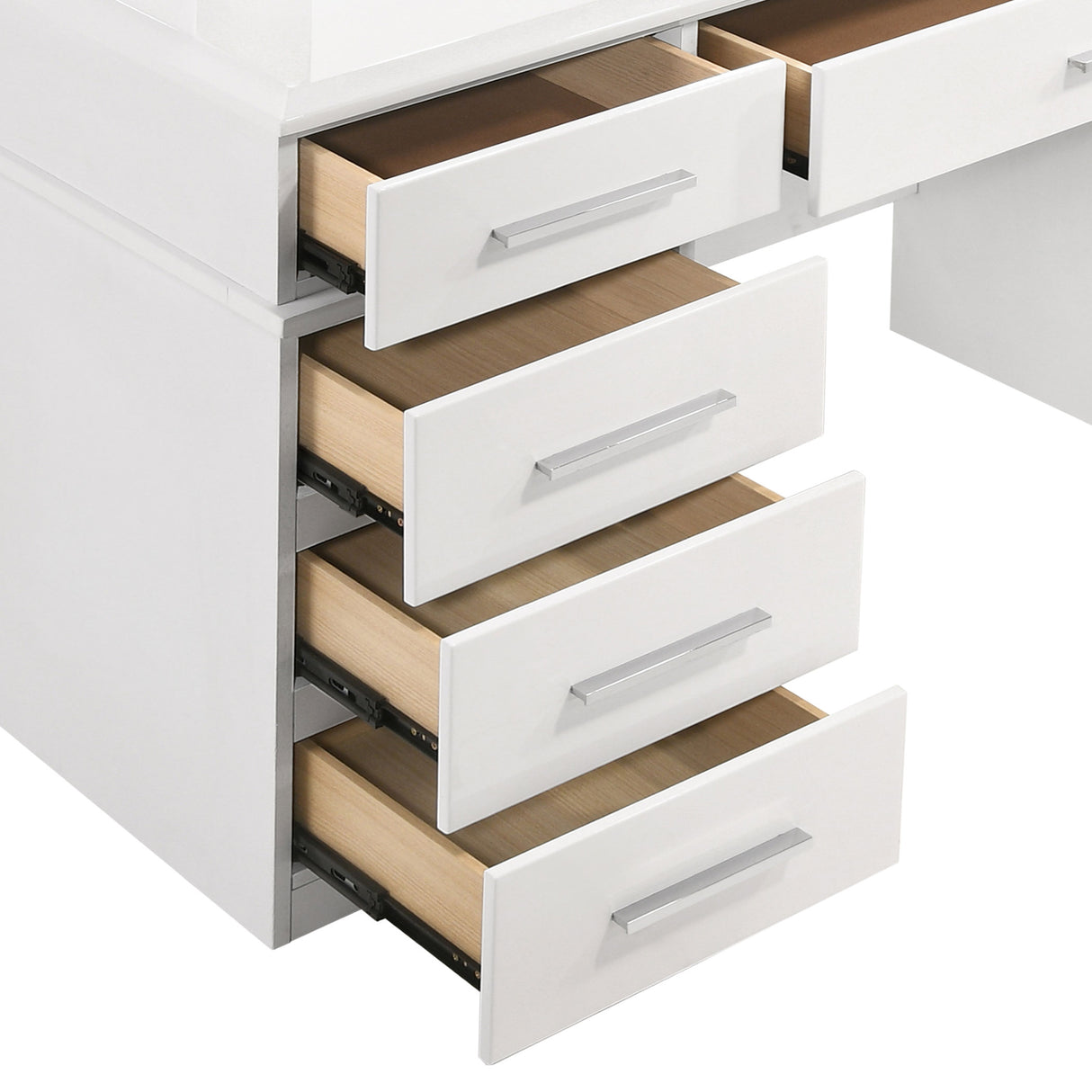 Felicity Makeup Vanity Table with LED Mirror - galleria furniture outlet