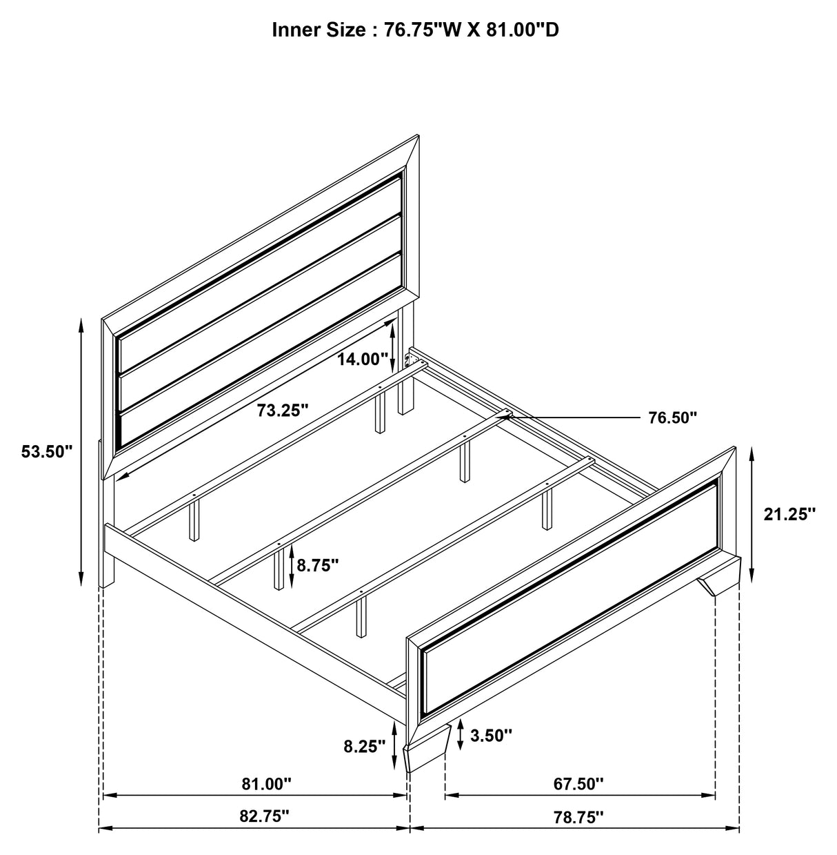 Kauffman Panel Bed - galleria furniture outlet