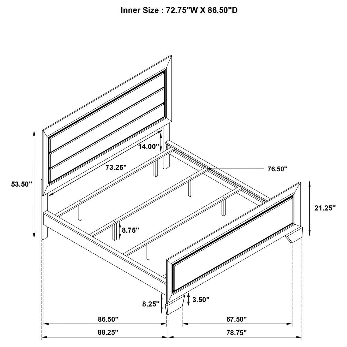 Kauffman Panel Bed - galleria furniture outlet