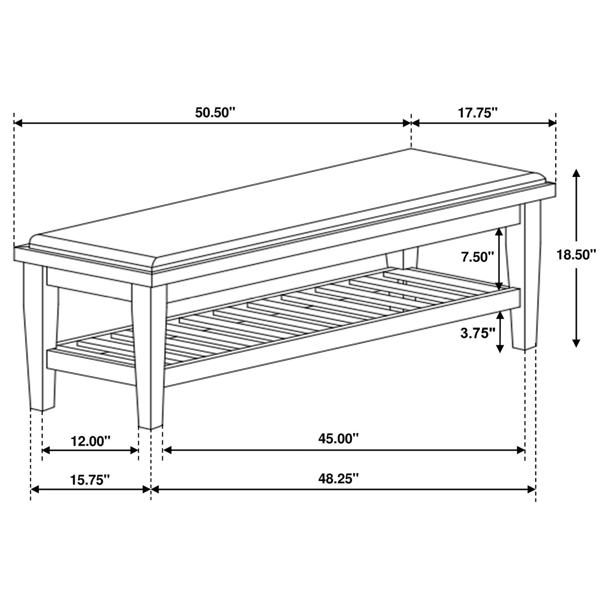 Franco Bedroom Bench - galleria furniture outlet