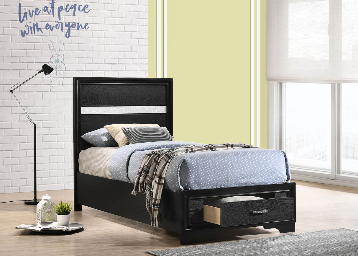 Miranda Panel Platform Storage Bed - galleria furniture outlet