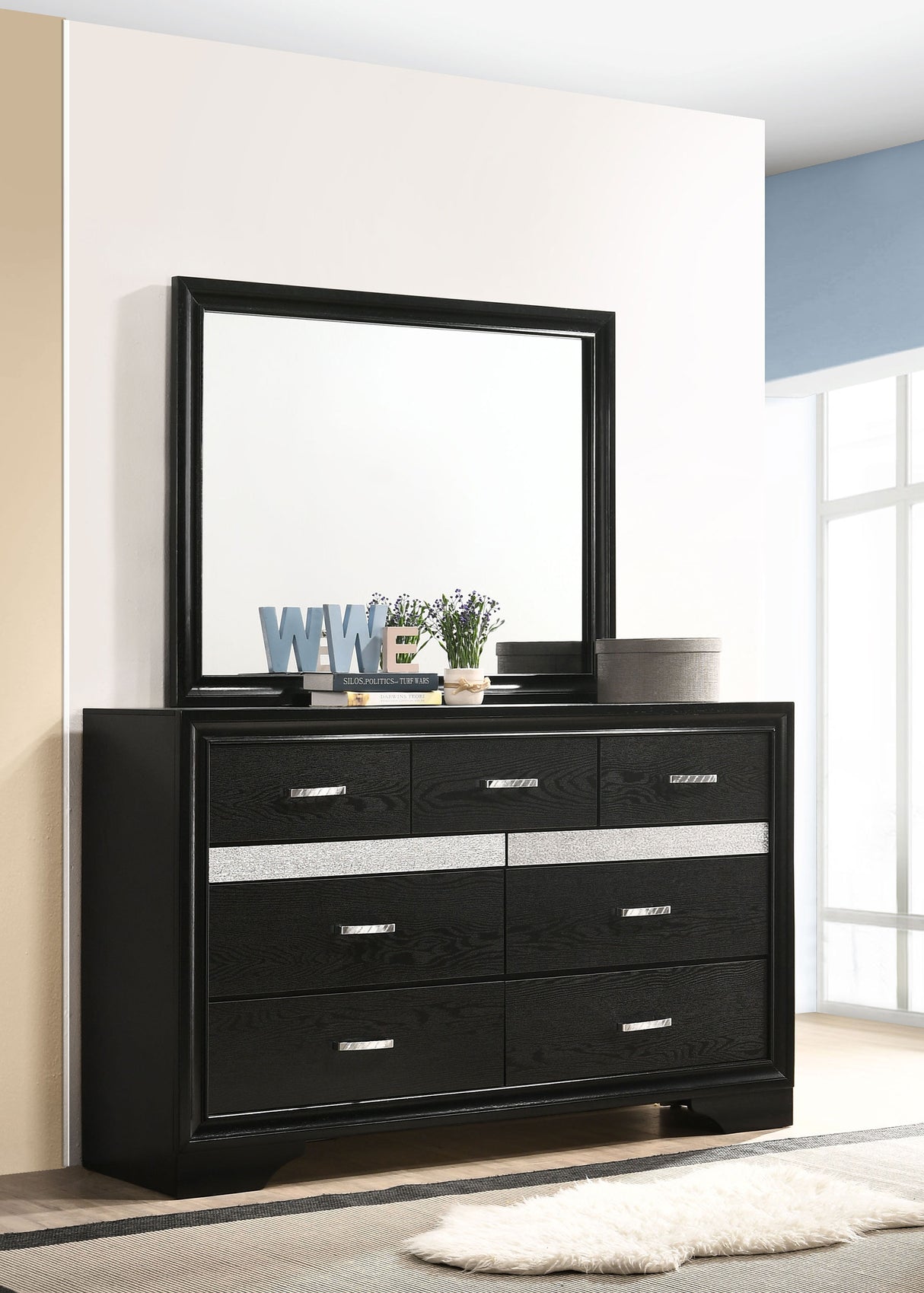 Miranda Dresser with Mirror - galleria furniture outlet