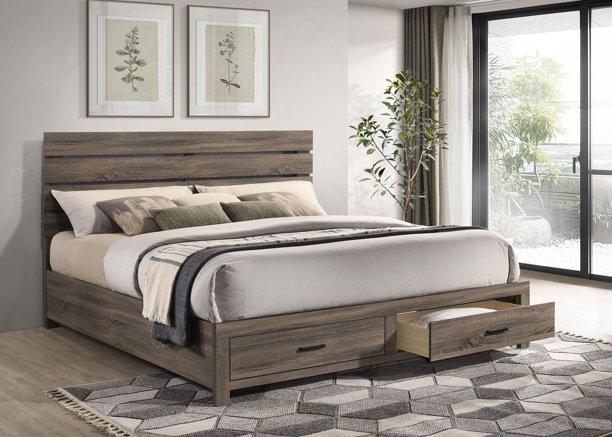 Brantford Panel Platform Storage Bed - galleria furniture outlet