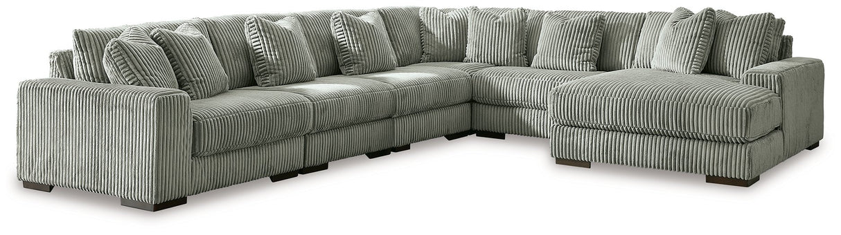 Lindyn Sectional with Chaise - galleria furniture outlet