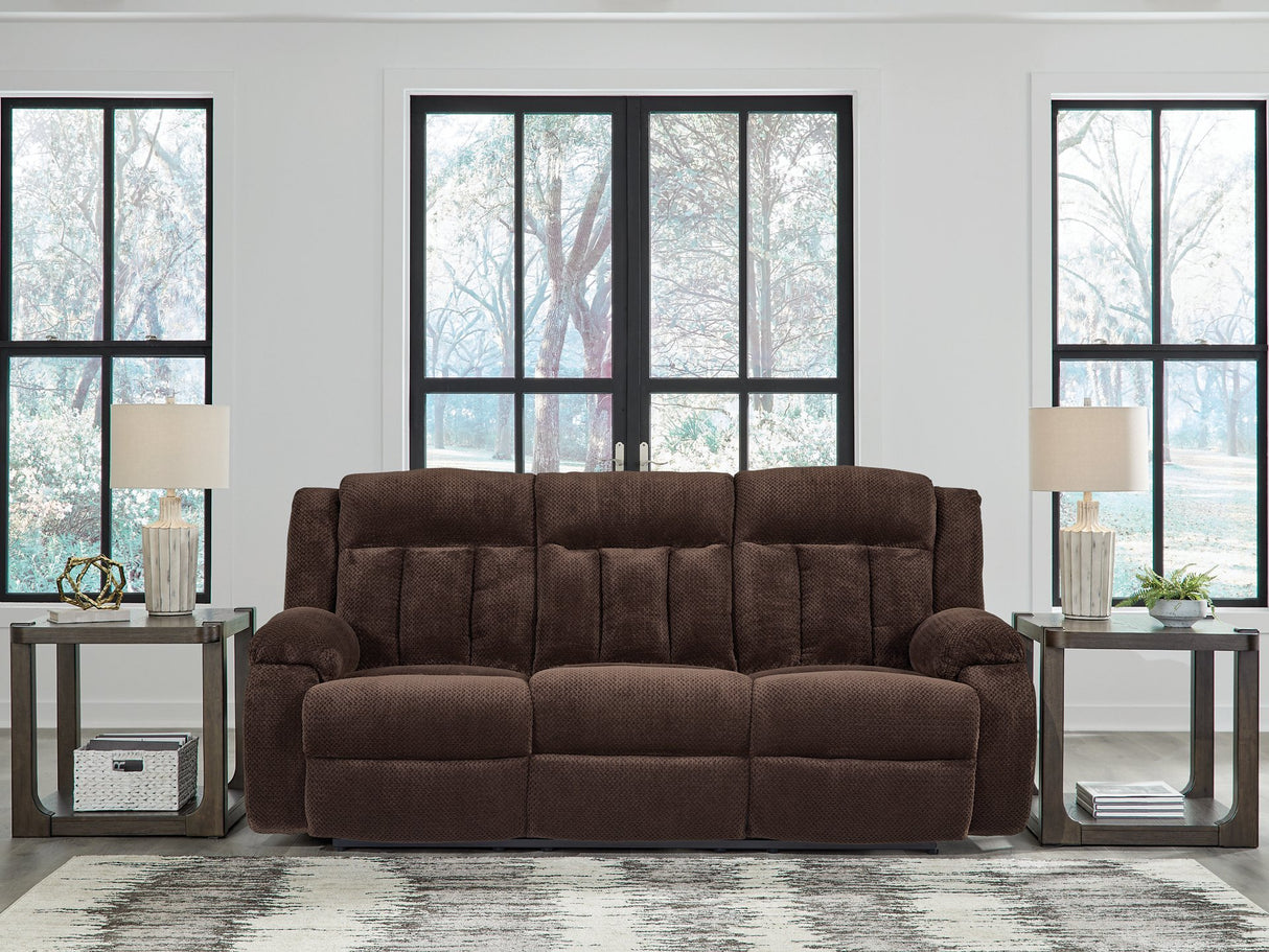 Observation Power Reclining Sofa with Drop Down Table - galleria furniture outlet