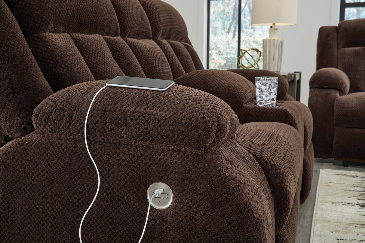 Observation Power Reclining Loveseat with Console