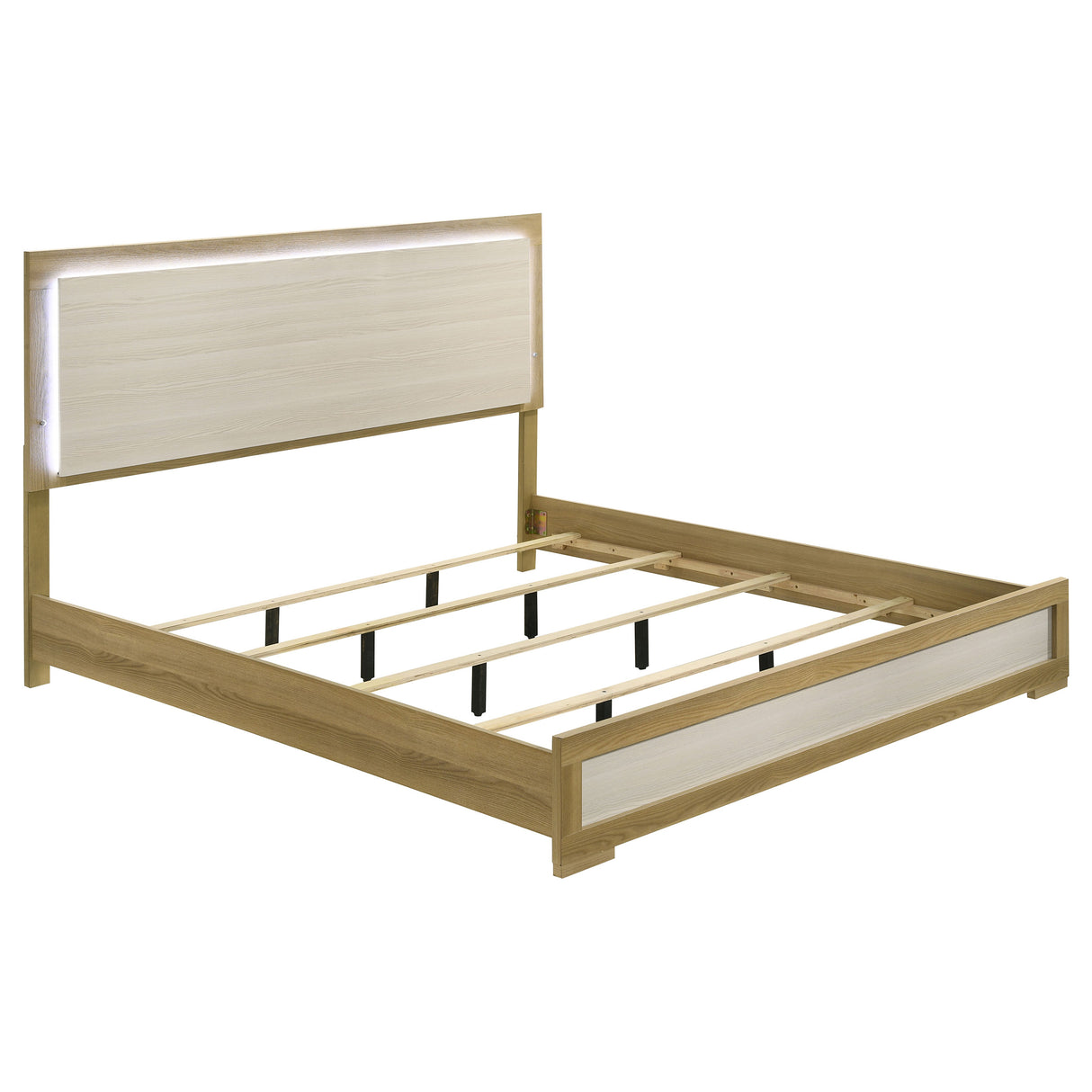 Hyland Panel Bed with LED Lighting - galleria furniture outlet