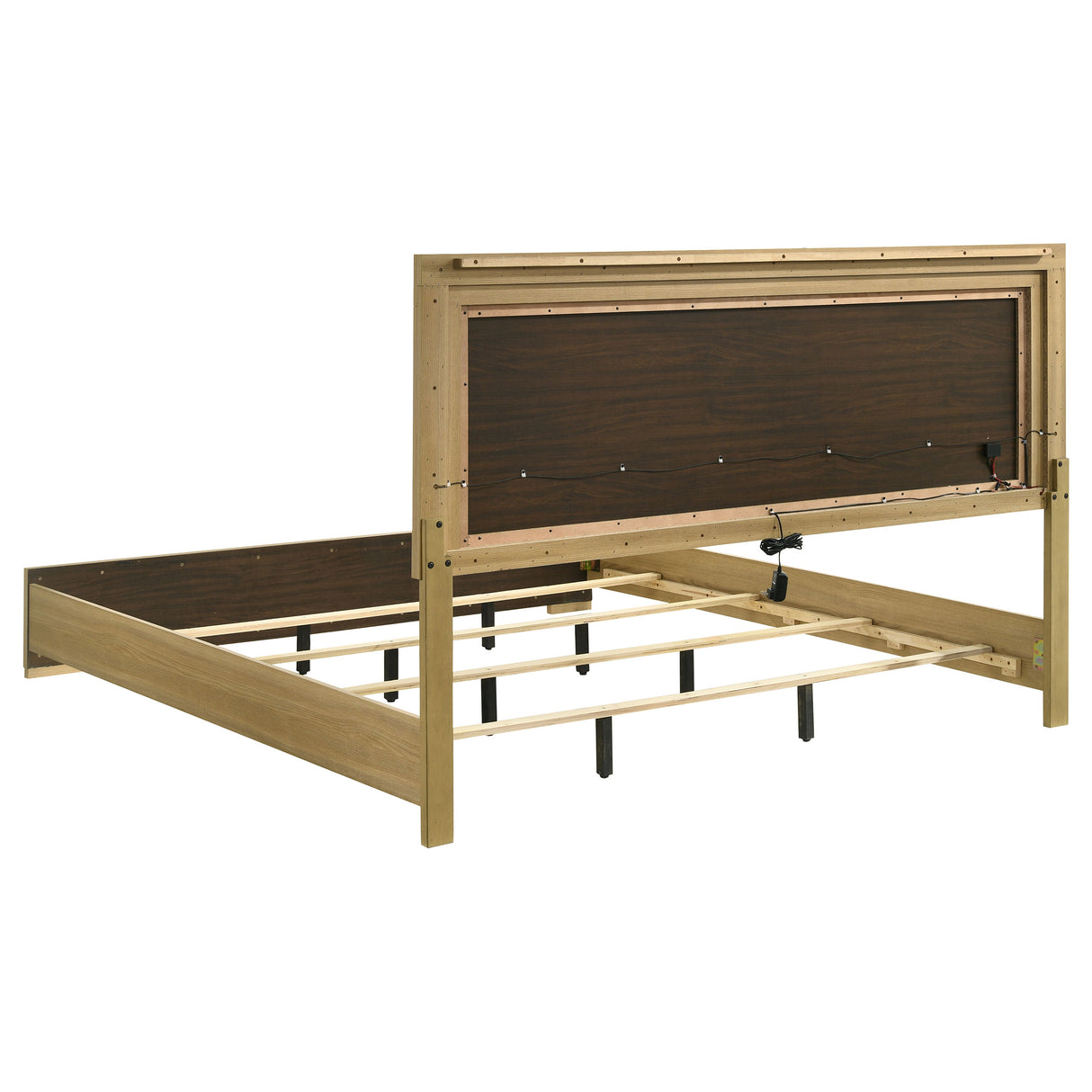 Hyland Panel Bed with LED Lighting - galleria furniture outlet