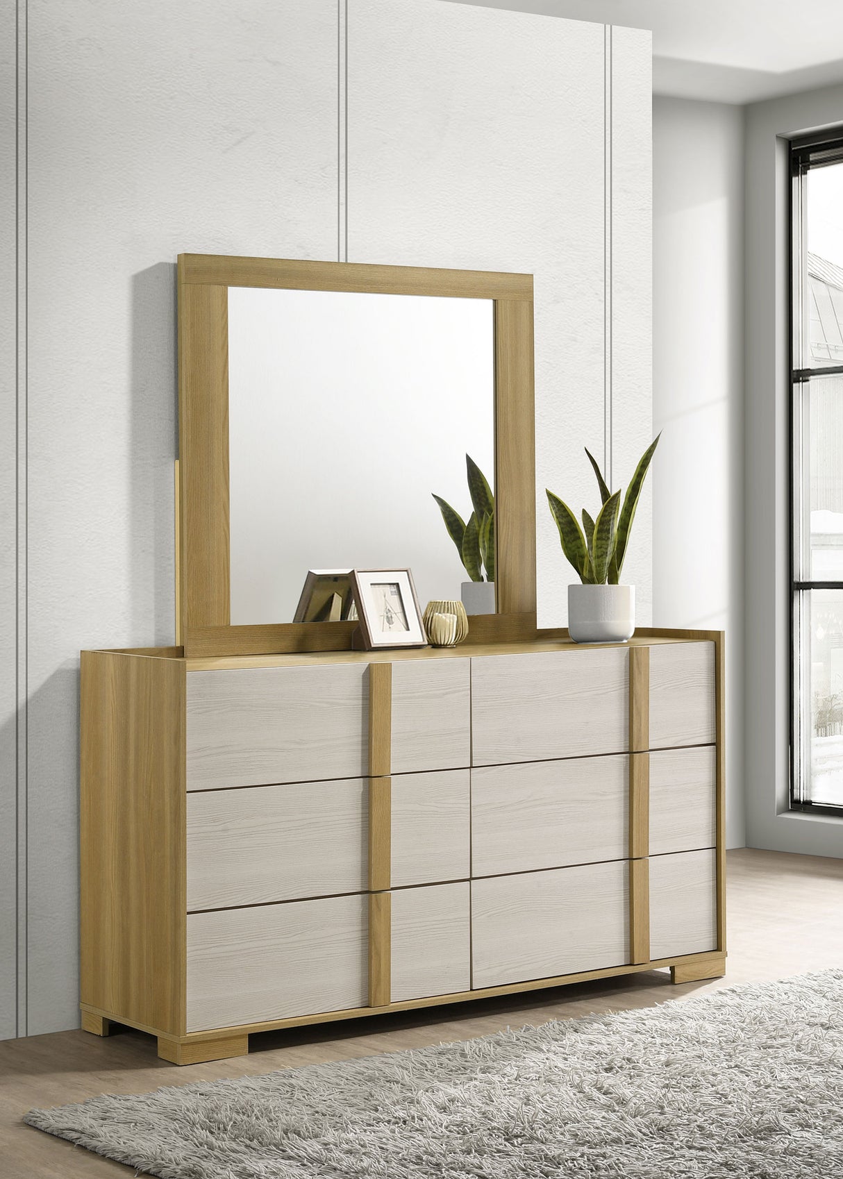 Hyland Dresser with Mirror - galleria furniture outlet