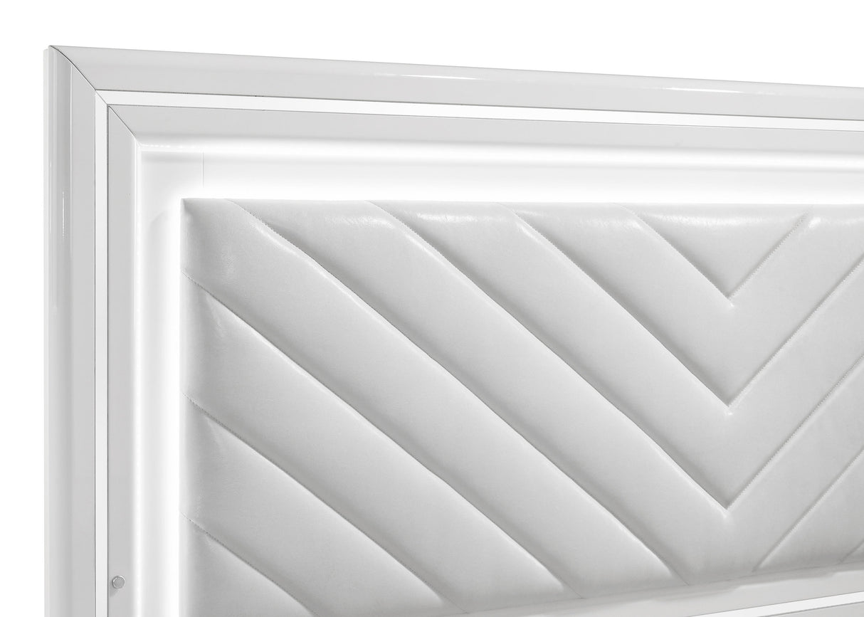 Cassia Panel Bed with LED Lighting