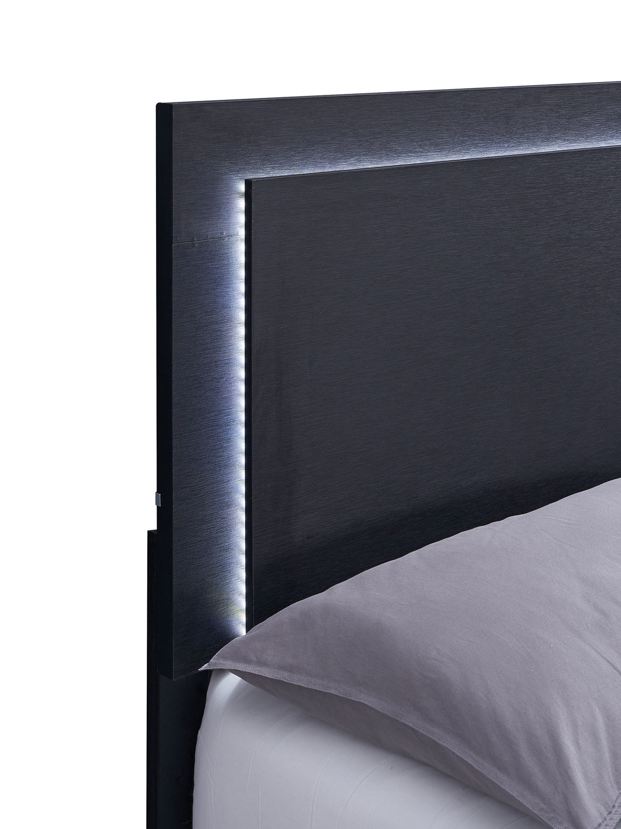 Marceline Panel Bed with LED Lighting - galleria furniture outlet