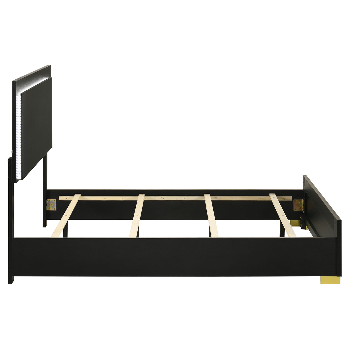 Marceline Panel Bed with LED Lighting - galleria furniture outlet