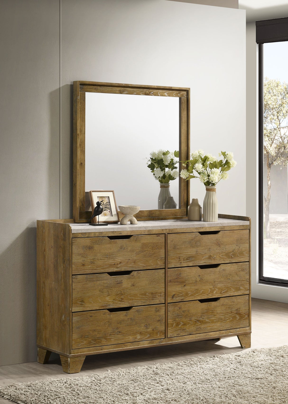 Henderson Dresser with Mirror - galleria furniture outlet