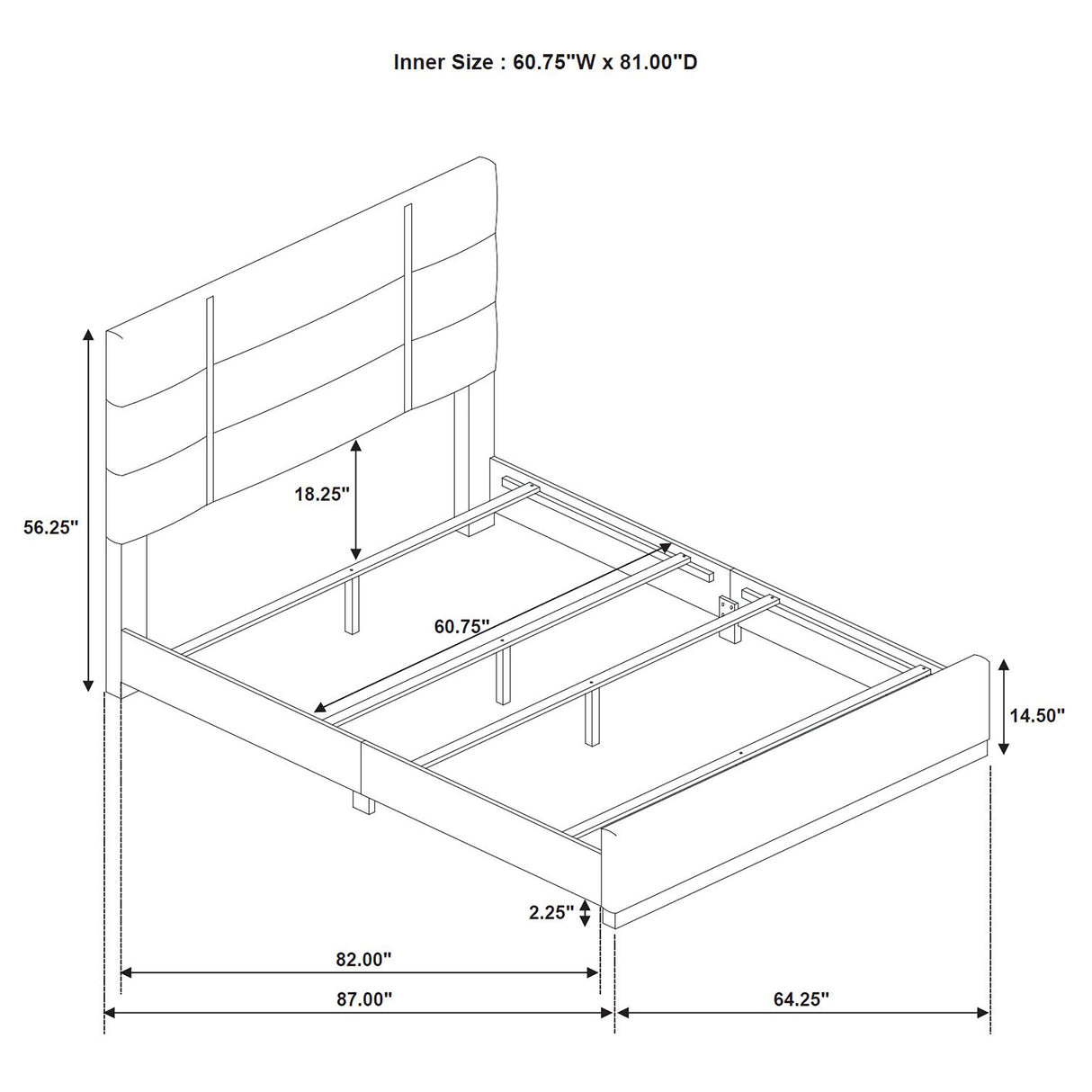 Ines Panel Bed - galleria furniture outlet