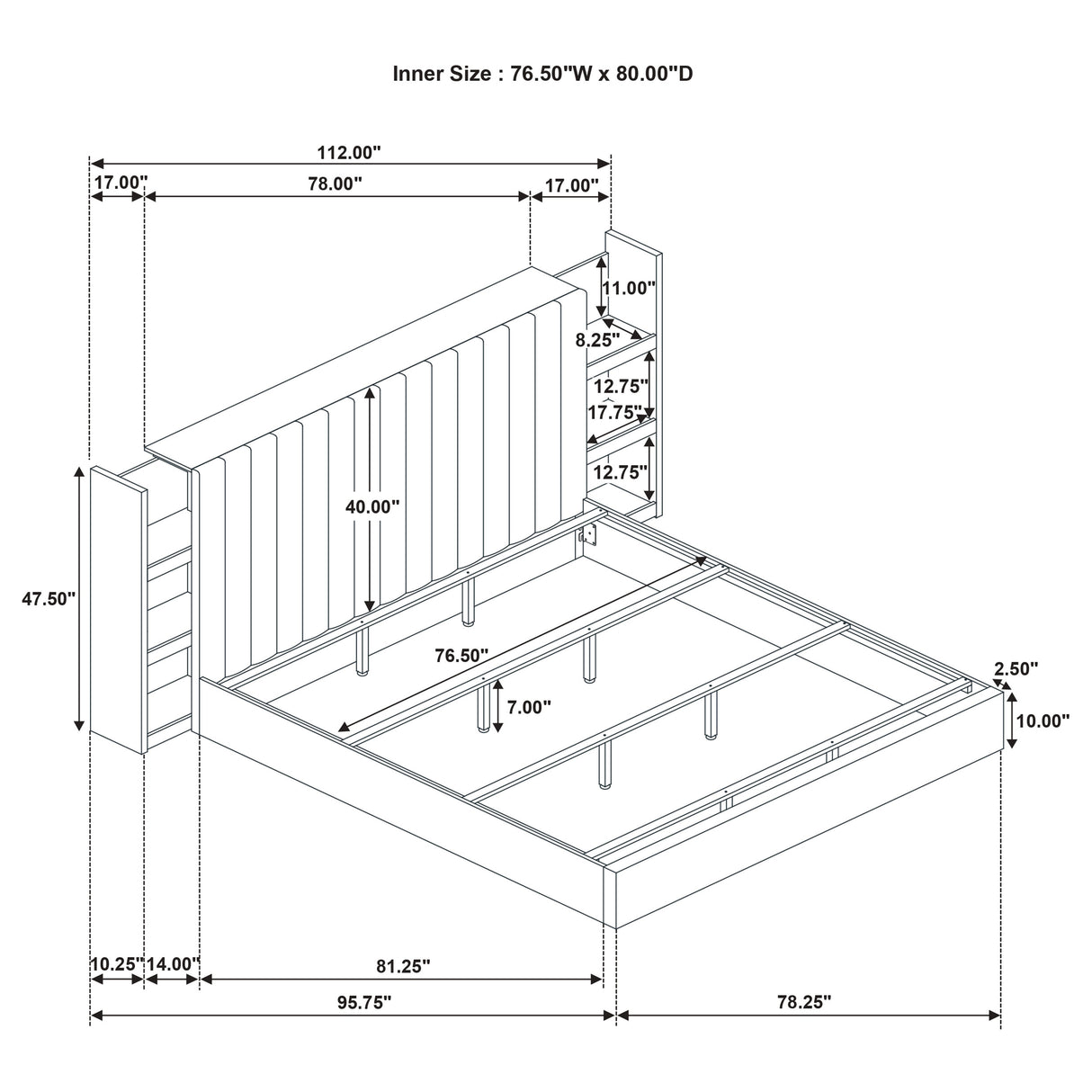 Arielle Bookcase Bed