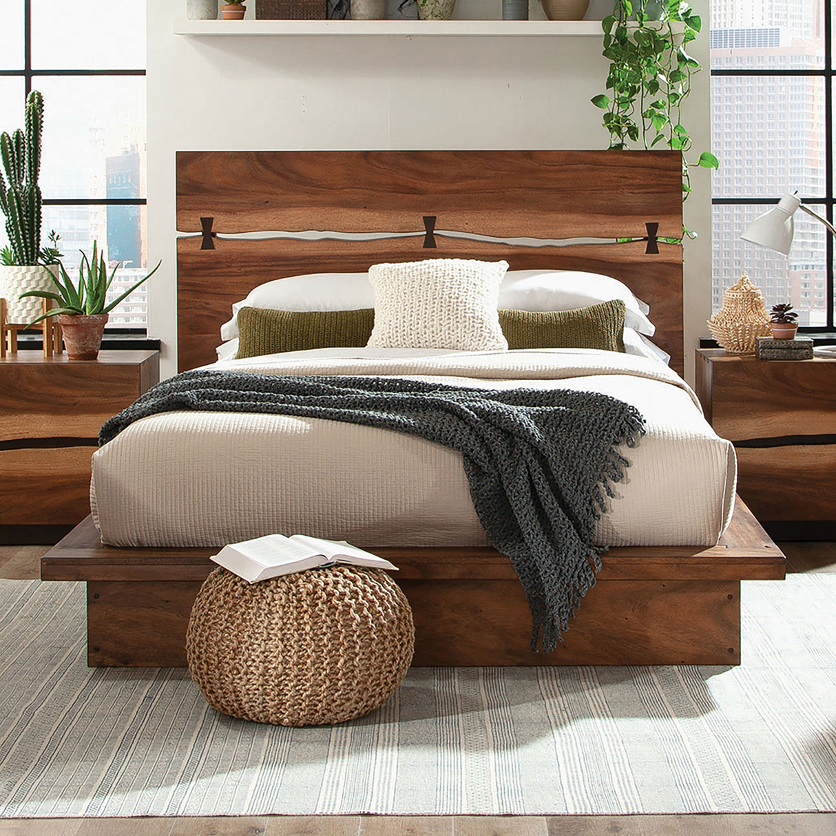 Winslow Panel Platform Bed - galleria furniture outlet