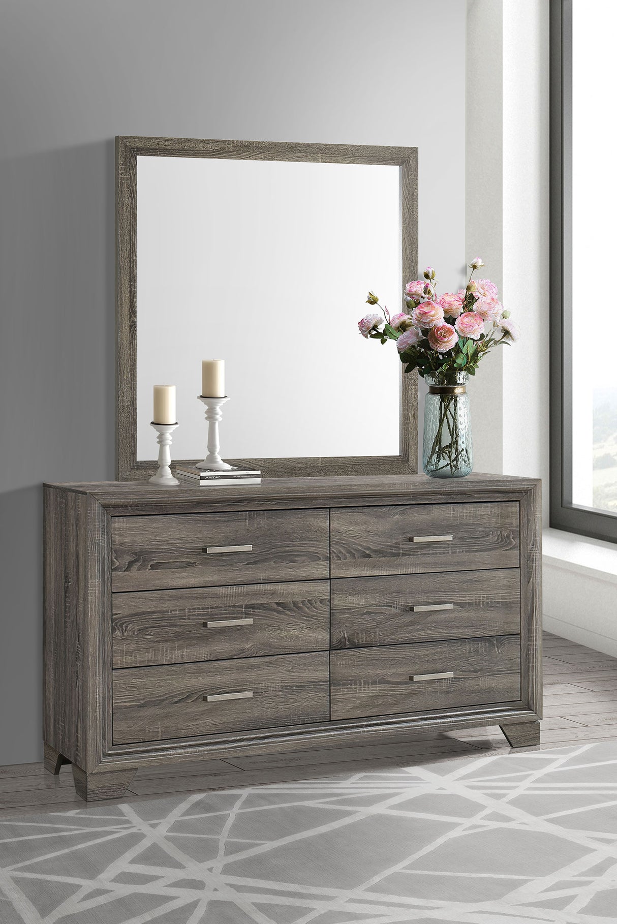 Wright Dresser with Mirror - galleria furniture outlet