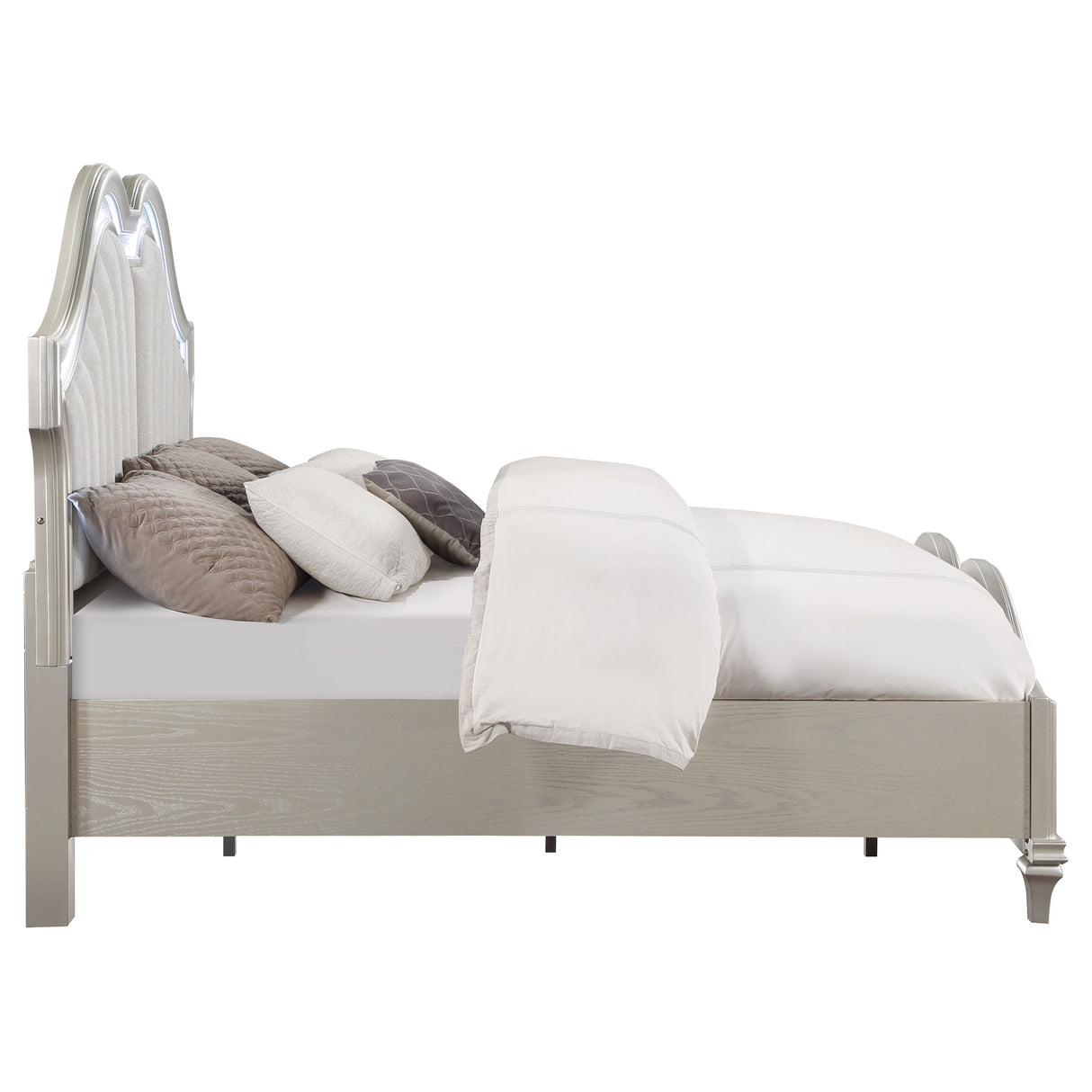 Evangeline Panel Bed with LED Lighting - galleria furniture outlet
