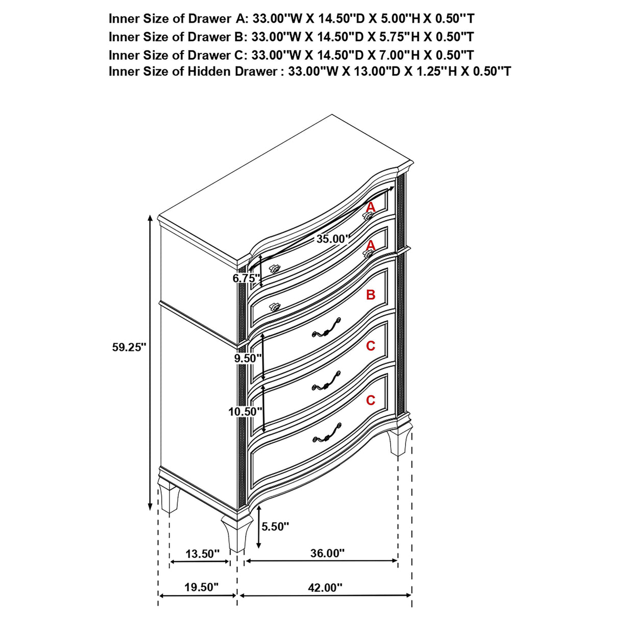 Evangeline Bedroom Set - galleria furniture outlet
