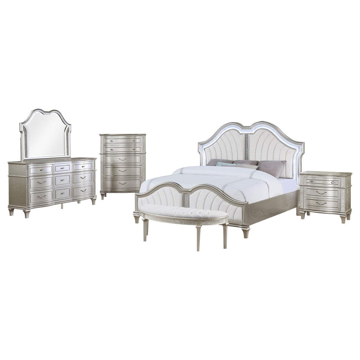 Evangeline Bedroom Set - galleria furniture outlet