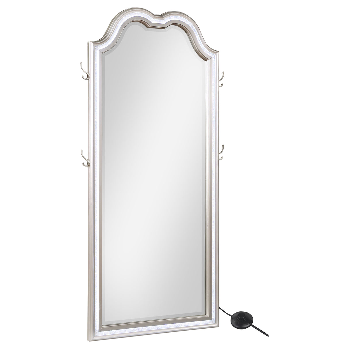 Evangeline Floor Mirror with LED Lighting - galleria furniture outlet