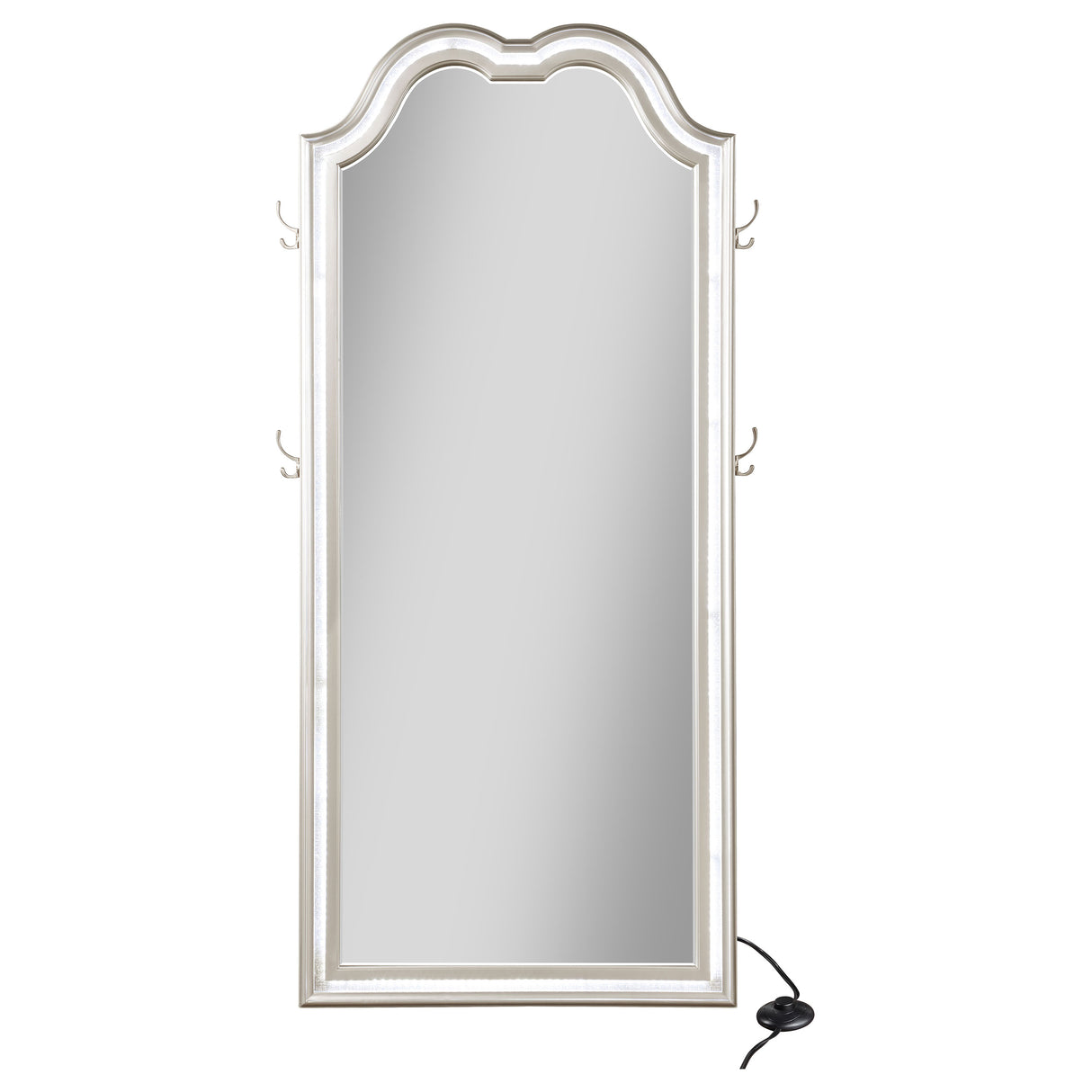 Evangeline Floor Mirror with LED Lighting - galleria furniture outlet