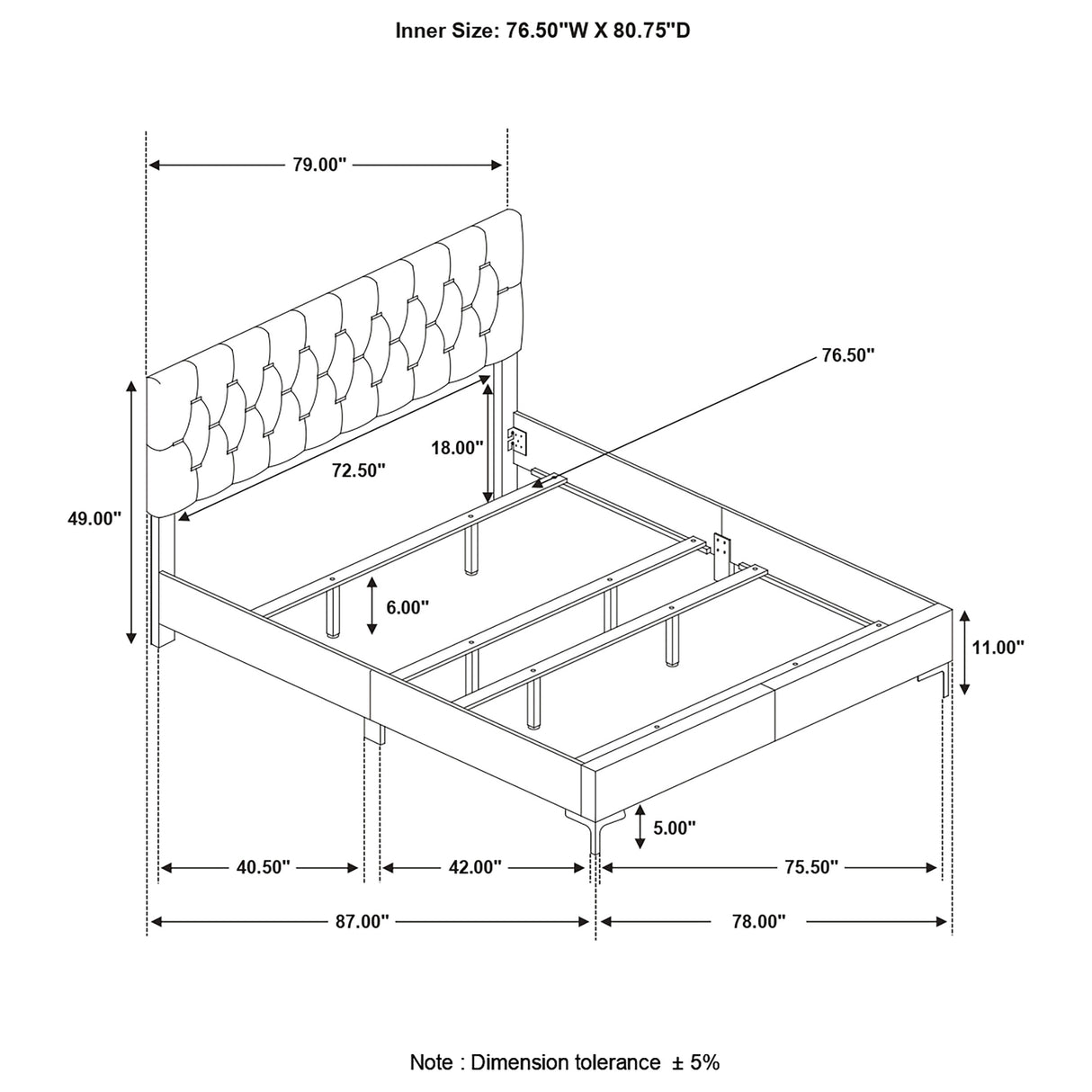Kendall Panel Bed