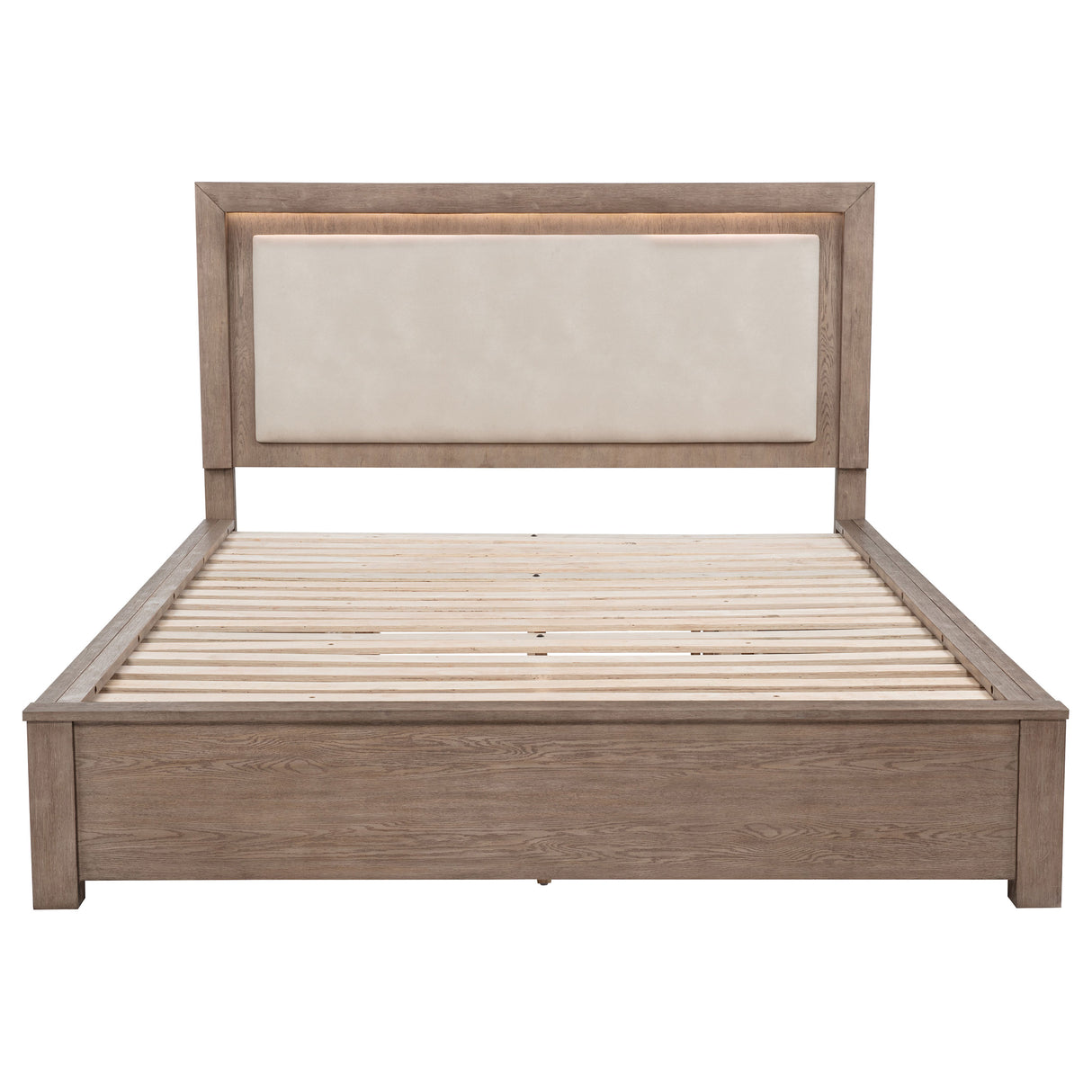 Kenora Panel Platform Storage Bed with LED Lighting