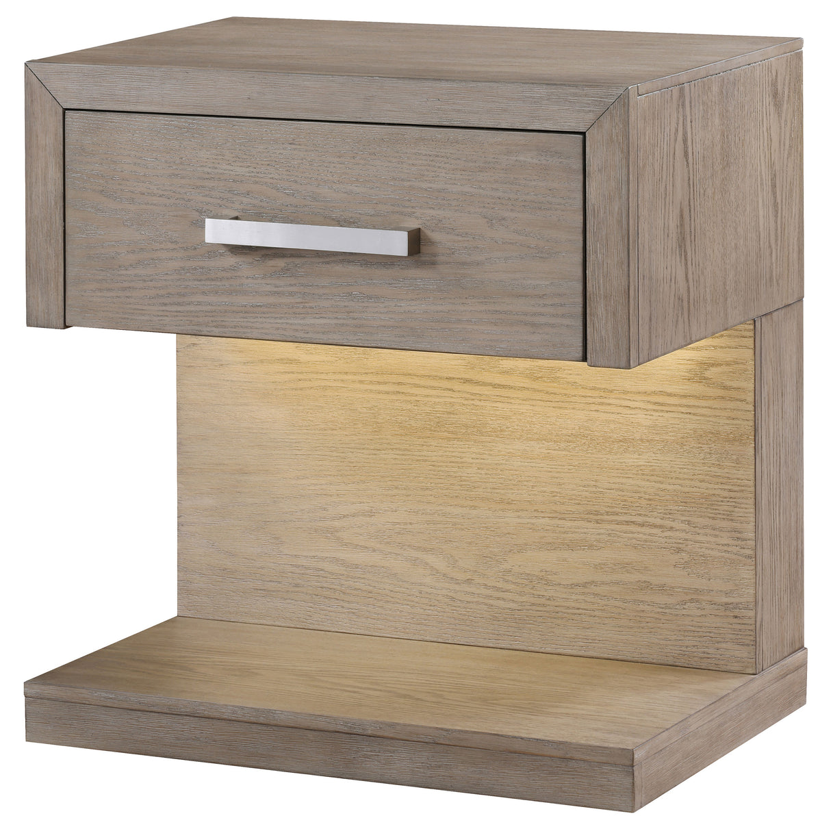 Kenora Nightstand with LED Lighting - galleria furniture outlet
