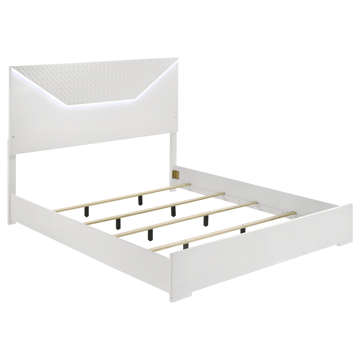 Ives Panel Bed with LED Lighting - galleria furniture outlet