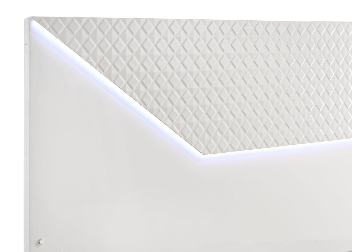 Ives Panel Bed with LED Lighting - galleria furniture outlet