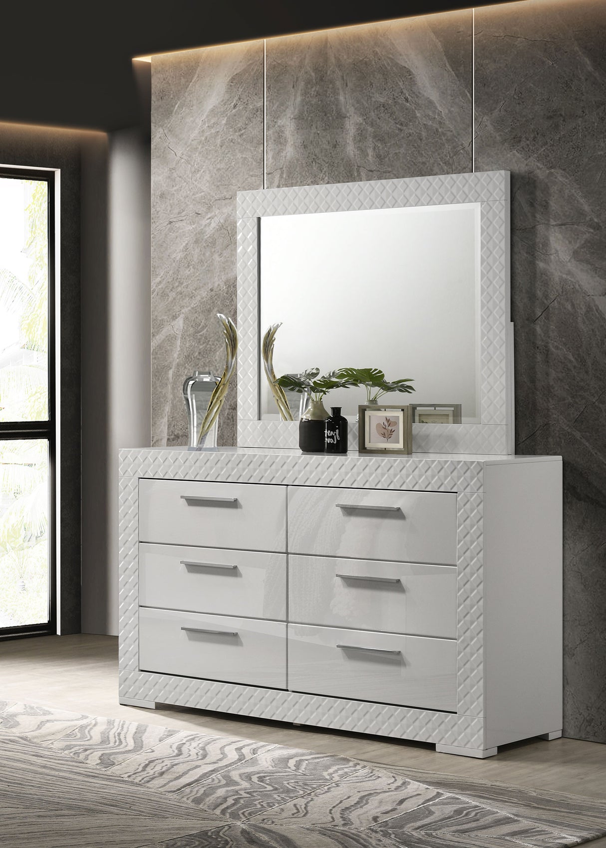 Ives Dresser with Mirror - galleria furniture outlet