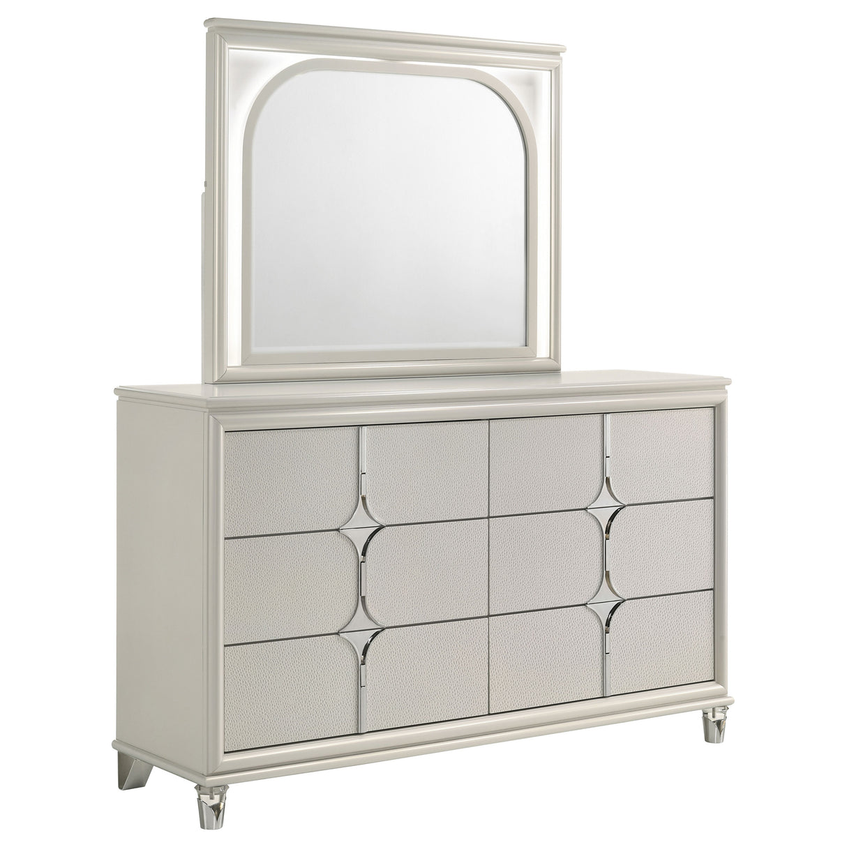 Olivia Dresser with Mirror - galleria furniture outlet