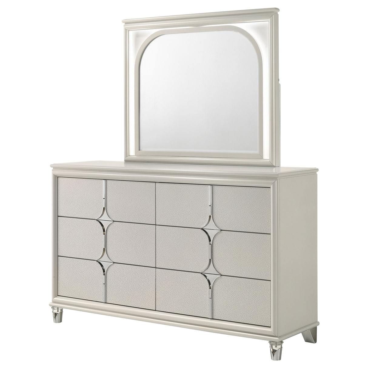 Olivia Dresser with Mirror - galleria furniture outlet