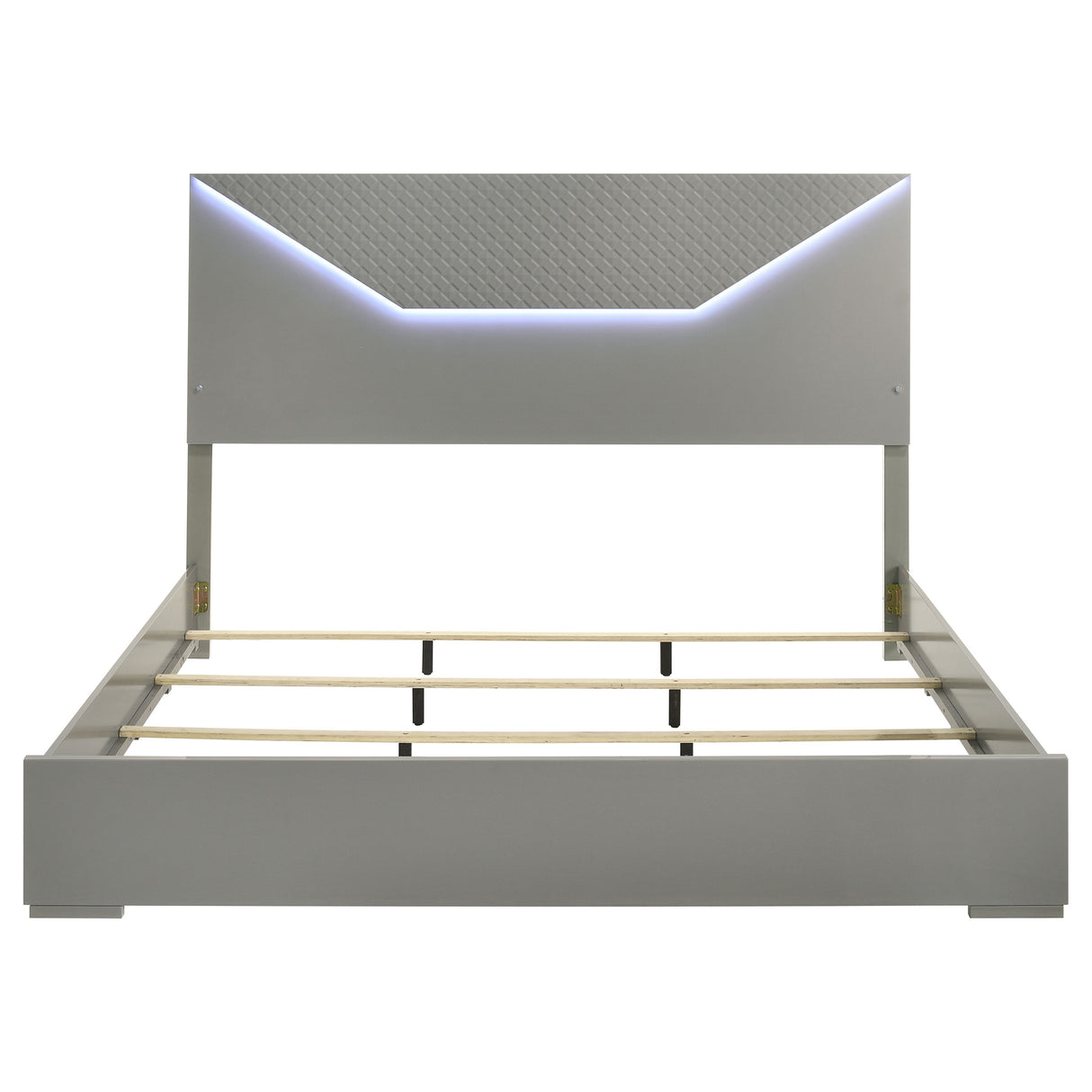 Ives Panel Bed with LED Lighting - galleria furniture outlet