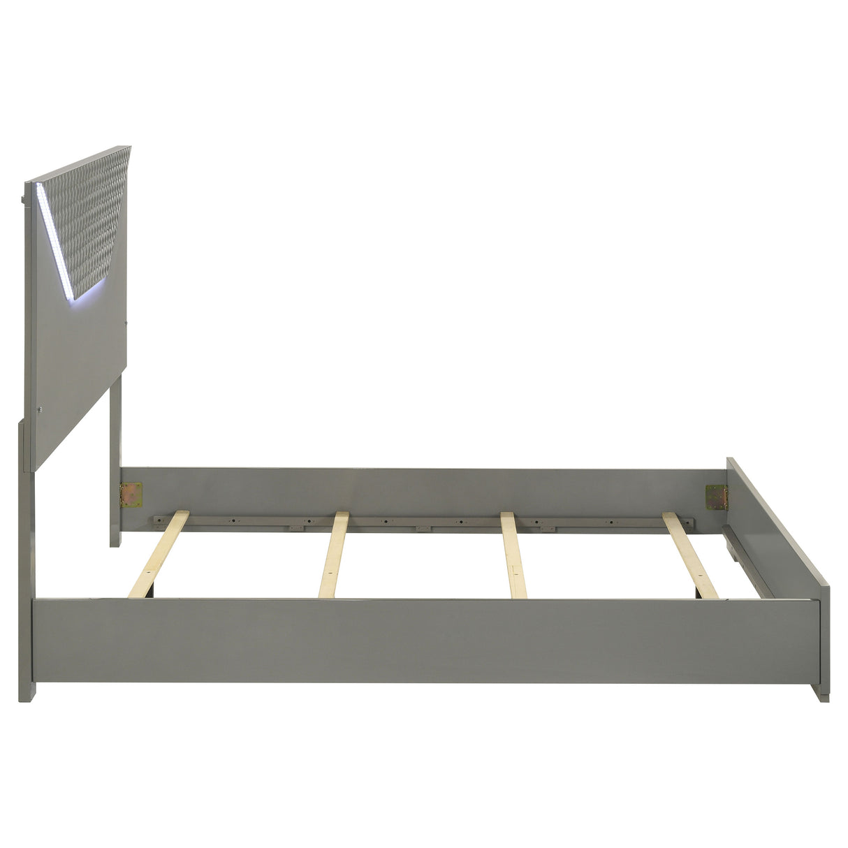 Ives Panel Bed with LED Lighting - galleria furniture outlet